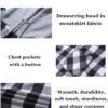 JACKETOWN Hooded Flannel Shirt for Shirts Long Sleeve Jacket