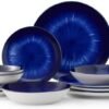 Bestone 12 Piece Round Kitchen Dinnerware Sets